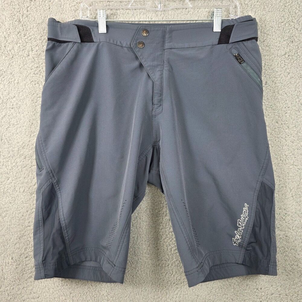 TROY LEE DESIGNS Ruckus Men's Gray Cycling Shorts Unlined Size 36